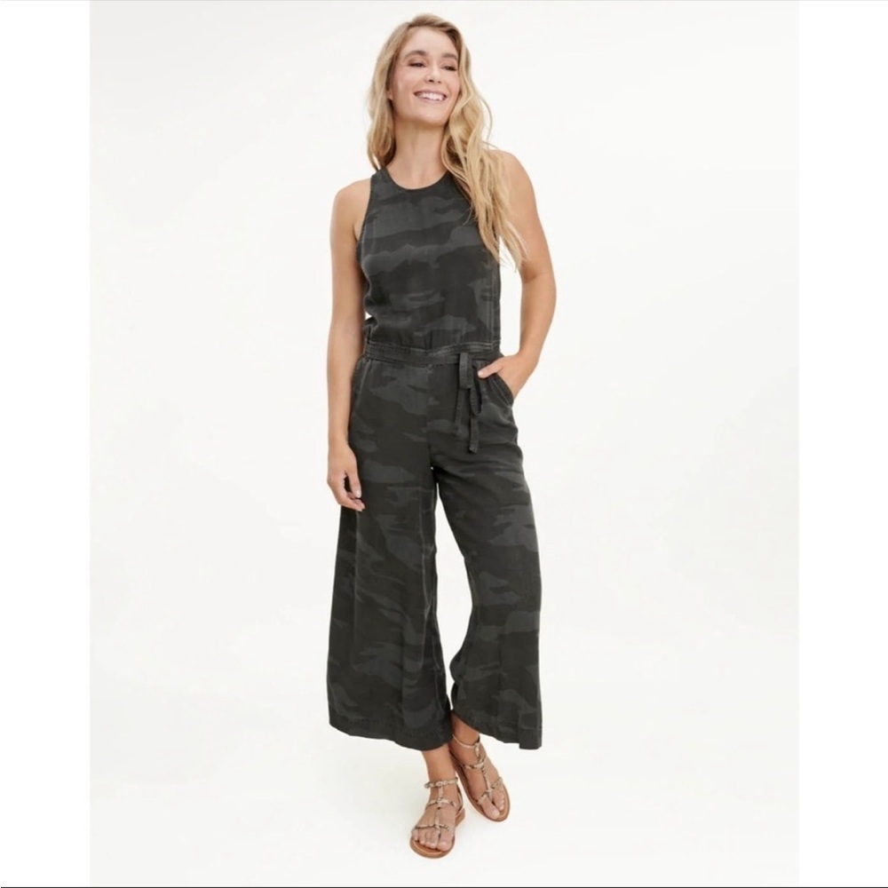 Splendid Somerset Camo Wide-leg Jumpsuit